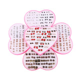 36 Pairs Geometric Animal Floral Xmas Small Stud Earrings Set for Women Kids