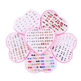 36 Pairs Geometric Animal Floral Xmas Small Stud Earrings Set for Women Kids