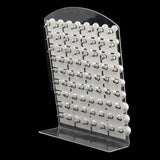 36 Pairs of Bead Round Pearls Earrings Stud with Stainless Steel Stick