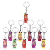 36 Pcs Birthday Party Favors Car Keychain Women Babushka Girl Car Toys Key Chain