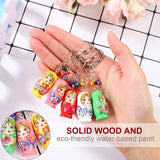 36 Pcs Birthday Party Favors Car Keychain Women Babushka Girl Car Toys Key Chain