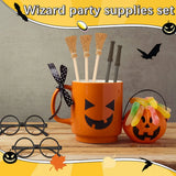 36 Pcs Wizard Wands Pencils and Glasses Set, Magic Theme Party Supplies