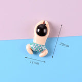 36 Pcs Cartoon Swimming Charms Resin Cabochons Diy Making
