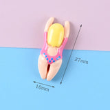36 Pcs Cartoon Swimming Charms Resin Cabochons Diy Making