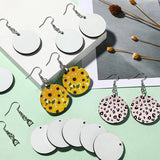 36 Pcs Sublimation Blank Earrings with Hooks