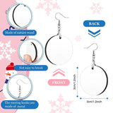 36 Pcs Round Sublimation Earrings Bulk Unfinished Wood Transfer Earring