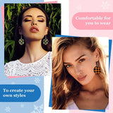 36 Pcs Round Sublimation Earrings Bulk Heat Transfer Unfinished Wood Earrings