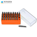 36-Piece Punch Tool Set with 6mm Stamp Set for Metal Plastic Wood