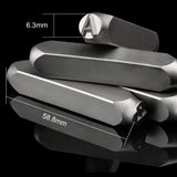 36-Piece Punch Tool Set with 6mm Stamp Set for Metal Plastic Wood