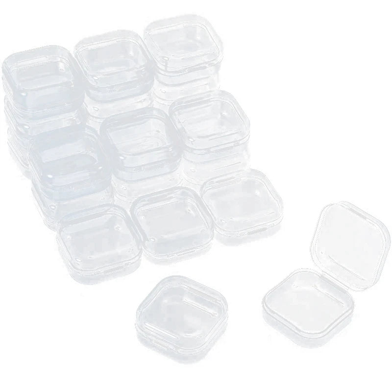 36 Clear Plastic Containers Beads Storage Jewelry Box