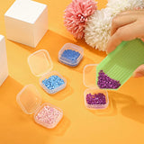 36 Rectangle Clear Plastic Beads Storage Containers Jewelry Storage Box