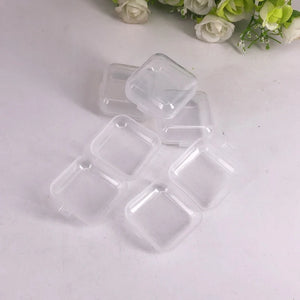36 Clear Plastic Containers for Beads Jewelry Storage