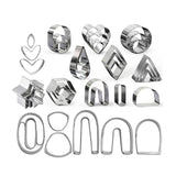 36 Pcs Stainless Steel Clay Mold Earring Mould Tool Set