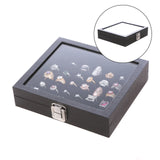 36 Slot Rings Display Box Jewelry Storage Case Holder Showcase Rings Cufflink Je