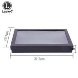 36 Slot Sponge Ring Display Box Cardboard Jewelry Storage Case Holder