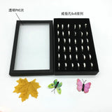 36 Slot Velvet Sponge Jewelry Storage Box with Cover
