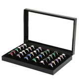 Ring Display Box Earrings Pendant Organizer Jewelry Storage