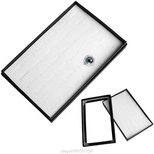 36 Slots Ring Jewelry Display Storage Box Tray Showcase Organiser Earring Holder