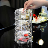 Transparent Storage Box Cosmetic Jewelry Box Makeup Organizer