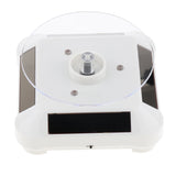Solar Powered Turntable Rotating Display Stand with LED Light