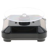 Solar Powered Turntable Rotating Display Stand with LED Light