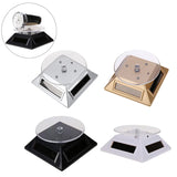 360 Degree Rotating Watch Stand Display Turntable Multicolor LED Display Case