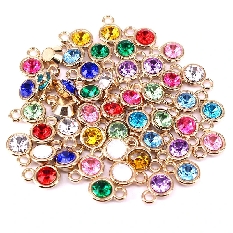 360 Pcs Birthstone Charms for Jewelry Making DIY