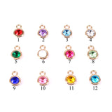 360 Pcs Birthstone Charms for Jewelry Making DIY