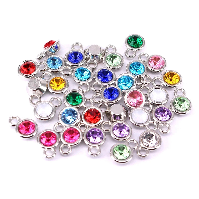 360 Pcs Colorful Birthstone Charms for DIY Jewelry Making