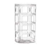 360 Rotating Clear Earring Holder Jewelry Organizer Stand Rack Display