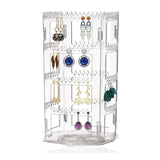 360 Rotating Earring Holder Jewelry Organizer Stand Rack