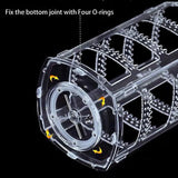 360 Rotating Earring Holder Stand Clear Organizer