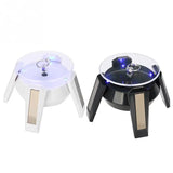 Solar Powered Jewelry Display Stand Turntable with LED Light