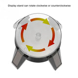 Solar Powered Jewelry Display Stand Turntable with LED Light