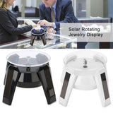 Solar Powered Jewelry Display Stand Turntable with LED Light