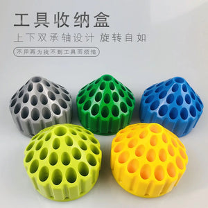 360 Degree Rotating Plastic Grinding Head Storage Box Drill Bit Grinding