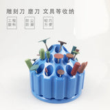 360 Degree Rotating Plastic Grinding Head Storage Box Drill Bit Grinding