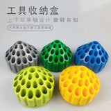 360 Degree Rotating Plastic Grinding Head Storage Box Drill Bit Grinding
