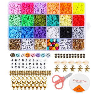 6mm Clay Bracelet Beads Kit for Jewelry Making