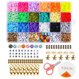 3600Pcs 6mm Clay Bracelet Beads for DIY Jewelry Making Kit