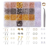 3600Pcs Jump Rings Earring Hook Jewelry Making Kit DIY Bracelet Alloy Tools