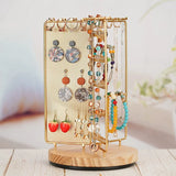 Rotatable Jewelry Organizer Stand Earring Hanging Organizer Jewelry Tower Stand