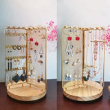 Rotatable Jewelry Organizer Stand Earring Hanging Organizer Jewelry Tower Stand