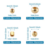 360pcs Brass Spacer Beads Metal Loose Bead for Jewelry Making
