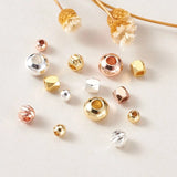 360pcs Brass Spacer Beads Metal Loose Bead for Jewelry Making
