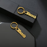 Personalized Name Stainless Steel Drop Earrings for Women Girls