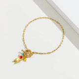 365 OT Buckle Bracelets on Hand Stainless Steel Pendant Chain Bracelet