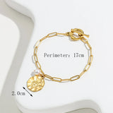 365 OT Buckle Bracelets on Hand Stainless Steel Pendant Chain Bracelet