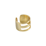 S925 Sterling Silver Three Ring Joint Ring