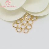 24K Real Jump Rings Split Rings High Quality Assorted Sizes for Jewelry Making